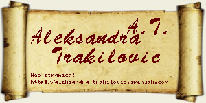 Aleksandra Trakilović vizit kartica